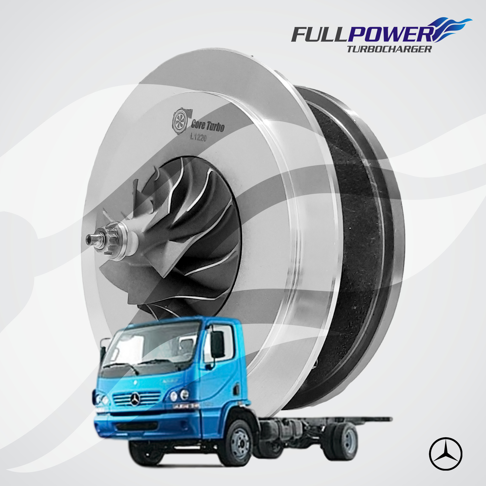 GT2256V  – ACCELO 715 C – OM 612 LA COM GEOMETRIA – CORE TURBO