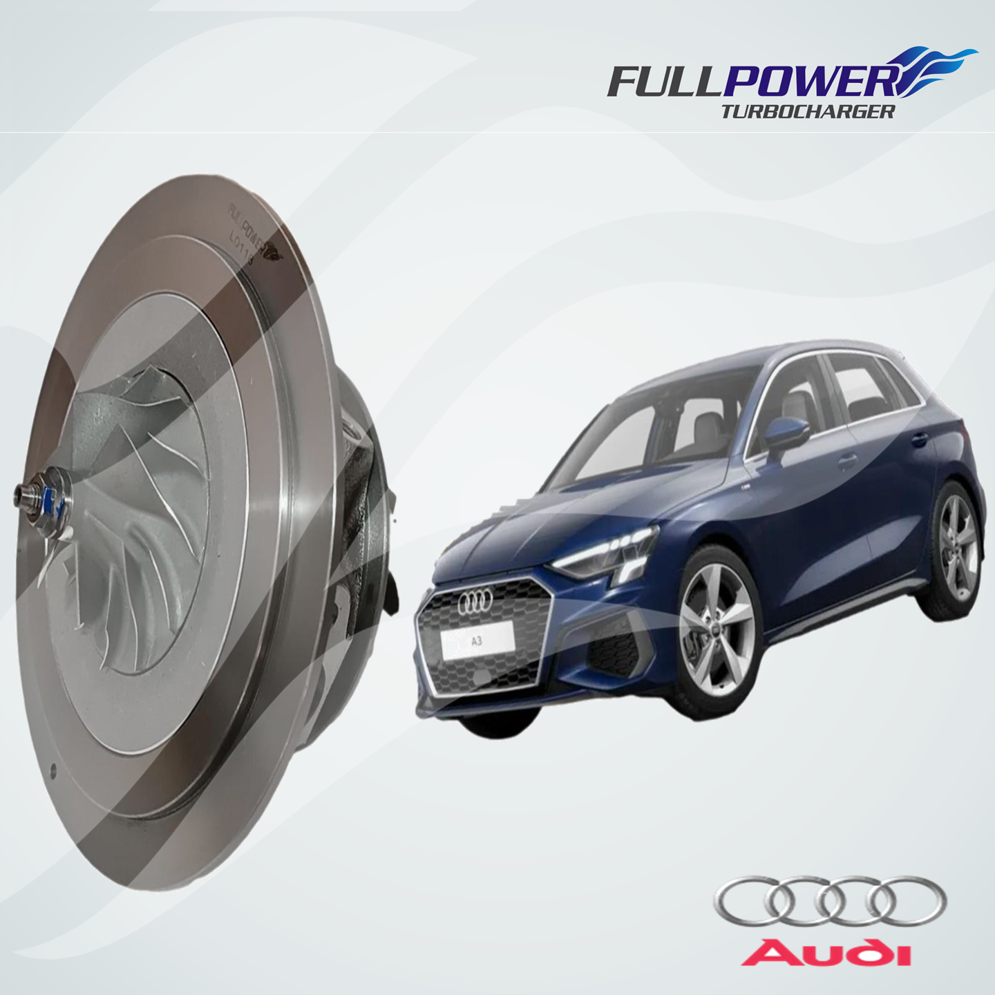 MGT1752S AUDI A3 / Q3 /  S3 QUATTRO / BEETLE /  GOLF GTIR MK7 / JETTA    ANO: 2014 – 2018 MOTOR: EA888 TFSI 2.0L  220CV  A 230CV ROTOR ANTI-HORARIO